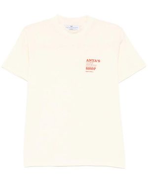 Anya Hindmarch T-Shirt Organic Cotton Cream - White