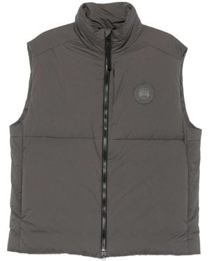 Canada Goose Logo-Patch Gilet - Gray