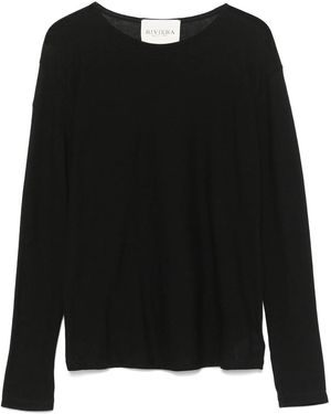 Riviera Cotton T-Shirt - Black