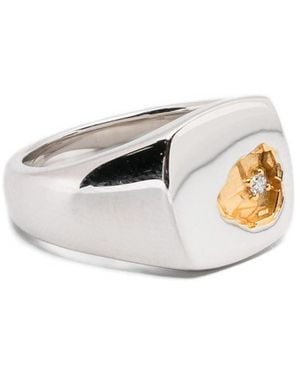 Tom Wood Mined Ring - Metallic