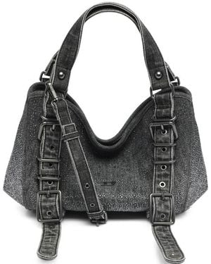 DIESEL D-One-Small Top-Handle Bag - Black