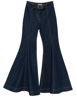 Zimmermann Luna Belt-Detail Jeans - Blue