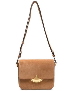 Sessun Tone Hardware Crossbody Bag - Brown
