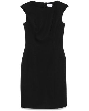 McQueen Wool Mini Dress - Black