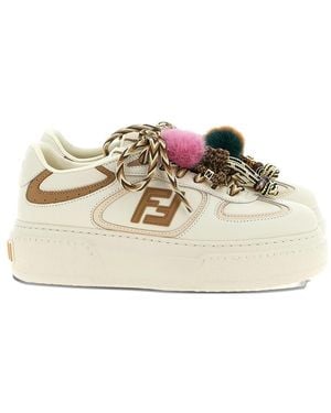 スニーカー FENDI FENDII MATCH LOW TOP PLATFORM SNEAKERS Fendi Match FF Platform Sneakers | Neiman Marcus