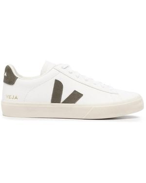 Veja Campo Leather Trainers - White