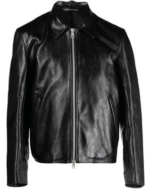 Our Legacy Mini Leather Zipped Jacket - Black