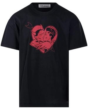 Our Legacy Print-Detail T-Shirt - Black