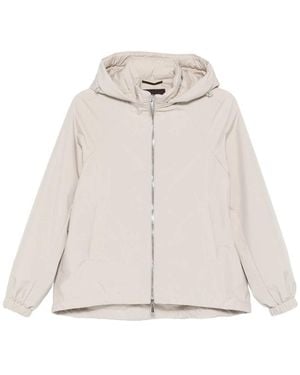 Moorer Cylia Hooded Zip Jacket - White