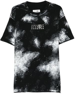 MM6 by Maison Margiela Graphic-Print T-Shirt - Black