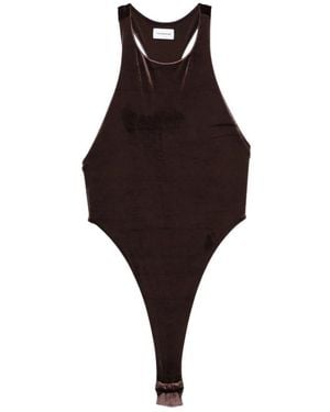 ANDAMANE Fonda Halterneck Bodysuit - Brown