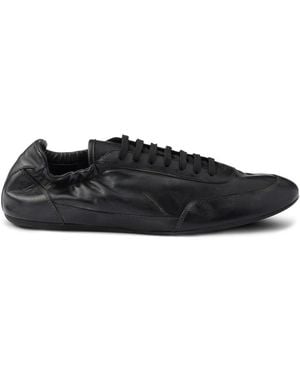 Prada Collapse Re-Nylon And Suede Elasticized Sneakers - Black