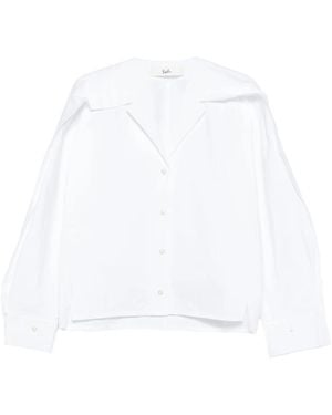 Séfr Arc-Collar Shirt - White
