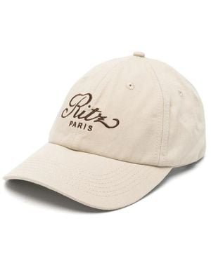 FRAME x Ritz Paris Ritz Paris Embroidered Baseball Cap - Natural