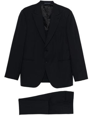 Caruso Norma Peak-Lapel Suit - Black