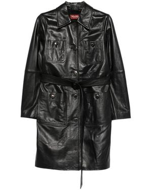 Max Mara Belted Coat - Black