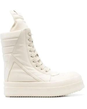 Rick Owens Mega Geobasket Sneakers - Natural