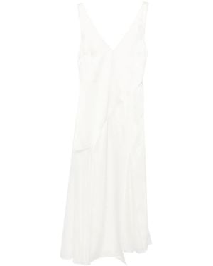 SIR. Ingrid Lace-Trim Midi Dress - White