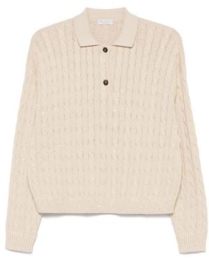 Brunello Cucinelli Neutrals Tops - Natural