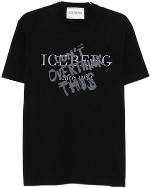 Iceberg Graphic-Print T-Shirt - Black