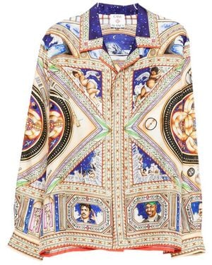 CASABLANCA Printed Shirt - Blue