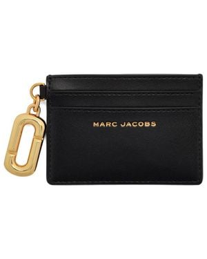 Marc Jacobs Calf Leather Card Holder - Black