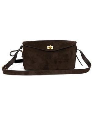 Balenciaga Medium Le 7 Adjustable-Strap Cross Body Bag - Brown