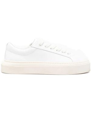 Cole Buxton The Wilson Low-Top Platform Trainers - White
