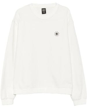 HTC Sun Stud-Embellished Sweatshirt - White