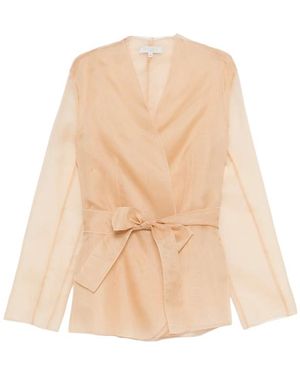 Antonelli Elia Sheer Fitted Jacket - Natural