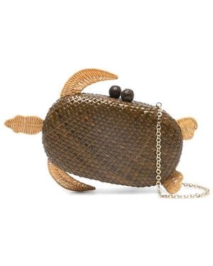 Serpui Olivine Turtle Mini Bag - Brown