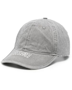 MM6 by Maison Margiela Logo-Embroidered Baseball Cap - Grey