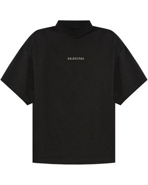 Balenciaga Large Fit T-Shirt in Black - ShopStyle