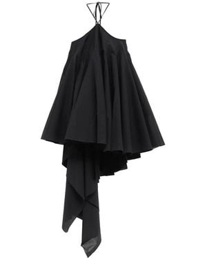 Jacquemus Pleated Asymmetrical Dress - Black