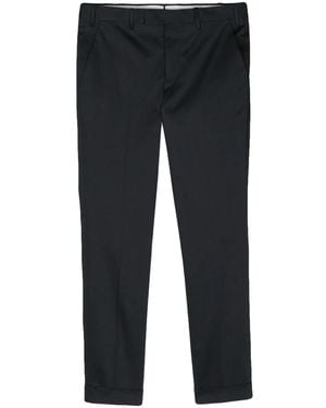 PT Torino Mid-Rise Tapered Trousers - Blue