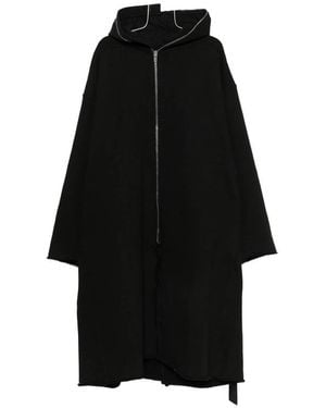 Rick Owens Zip-Up Hooded Jacket - Black