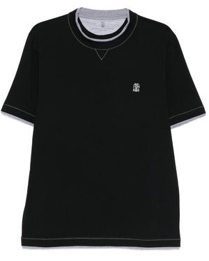 Brunello Cucinelli T-Shirts & Vests - Black