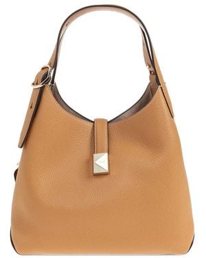 Kate Spade Deco Pebbled Leather Tote Bag - Brown