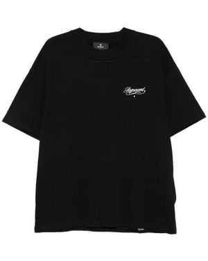 Represent Logo-Print Cotton T-Shirt - Black