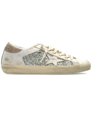 Golden Goose Super-Star Glitter-Detail Trainers - Multicolour