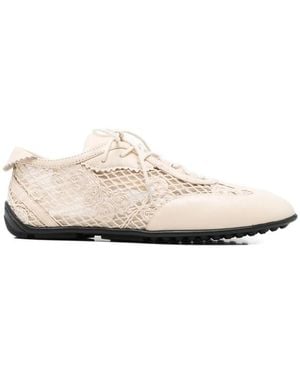 Stine Goya Lace-Detail Trainers - Natural