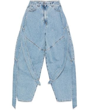 The Attico Multi-String Jeans - Blue