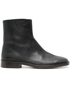 Lemaire Piped Zip Boots - Black