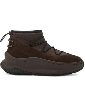 Moonboot Lace-Up Suede Trainers - Brown
