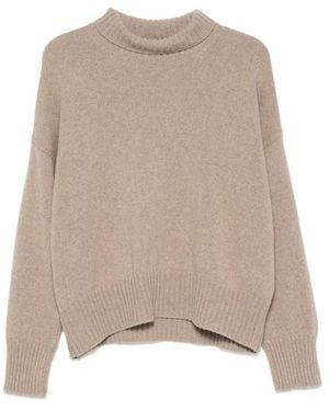 Aragona Cashmere Turtleneck Ribbed-Trim Jumper - Natural
