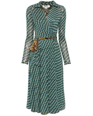 Diane von Furstenberg Phoenix Reversible Midi Dress - Green