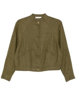 JC Sophie Latvia Button Pocketed Jacket - Green