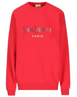 Saint Laurent Paris Sweatshirt - Red