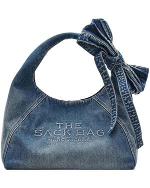 Marc Jacobs The Bow Denim Sack Bag - Blue