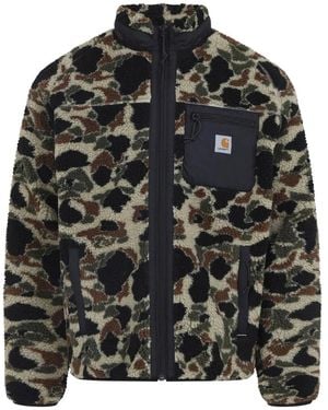 Carhartt Prentis Liner Camouflage-Pattern Fleece Jacket - Black